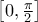 \big[0,\frac{\pi}{2}\big]