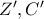 Z{'}, C{'}