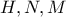 H,N,M