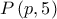 P\left( {p,5} \right)