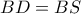  BD=BS