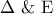 \displaystyle{\Delta {\text{  \&   }}{\rm E}}