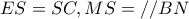 ES=SC,MS=//BN ES=SC,MS=//BN