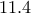 11.4 11.4