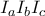 \displaystyle{ 
I_a I_b I_c  
}