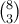 \binom{8}{3}