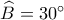 \widehat B = {30^ \circ }