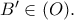 B'\in (O).