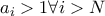 a_{i}>1 \forall i>N