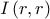\displaystyle{I\left( {r,r} \right)}