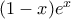 (1-x)e^x