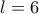 \displaystyle{l=6}