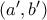 (a^{\prime},b^{\prime})