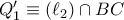 Q_1' \equiv (\ell_2) \cap BC