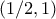 (1/2,1) (1/2,1)