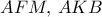 AFM,\,AKB