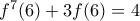 f^{7}(6)+3f(6)=4