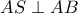 AS \perp AB