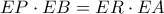 EP\cdot EB=ER\cdot EA