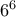 6^6