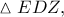 \vartriangle EDZ,