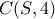 \displaystyle{C(S,4)}