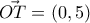 \vec{OT}=\left(0,5 \right)