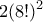 \displaystyle{2(8!)^2}