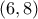 (6, 8)