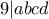9| \overlined{abcd}
