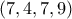 (7,4,7,9)