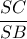 \dfrac{SC}{SB} 