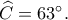 \widehat C = 63^\circ. \widehat C = 63^\circ.