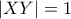 |XY|=1