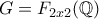 G=F_{2x2}(\mathbb{Q})