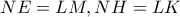 NE=LM,NH=LK