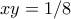 xy=1/8
