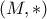 (M,*)