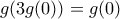 \displaystyle{g(3g(0))=g(0)}