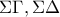 \displaystyle{\Sigma \Gamma,\Sigma\Delta}
