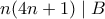 n(4n+1) \mid B