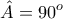 \displaystyle{\hat{A}=90^o}