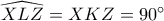 \widehat{XLZ}=\wiehat{XKZ}=90^\circ