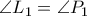  \angle  L_{1}= \angle P_{1}