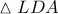 \vartriangle LDA \vartriangle LDA