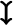 \displaystyle{\begin{tikzpicture} \draw[<-<, line width=1.5pt] (0, 0) -- (0, 0.5); \end{tikzpicture}}