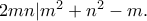2mn|m^2+n^2-m.
