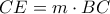 CE=m \cdot  BC