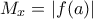 M_x = |f(a)|