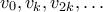 v_0,v_k,v_{2k},\ldots
